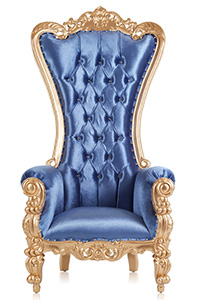 Blue with Gold Trim
